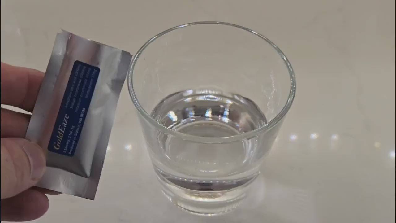 GoldEaze drink mix, multipack single serving